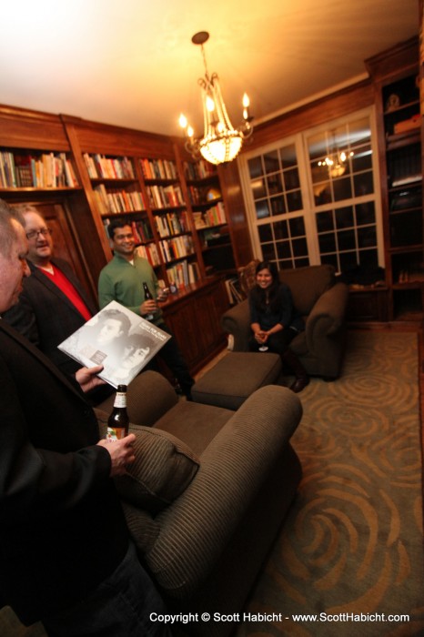 Some vinyl was spun in the library.