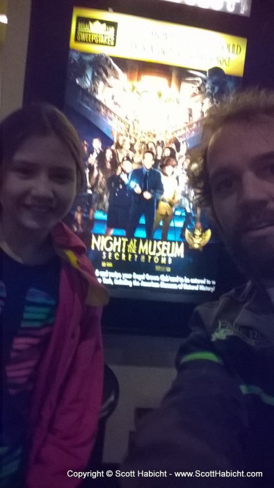 We saw Night at the Museum: Secret of the Tomb.