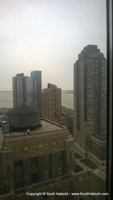 You could see the Statue of Liberty from my room.