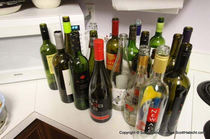 Looks like we went through lots of wine!!!