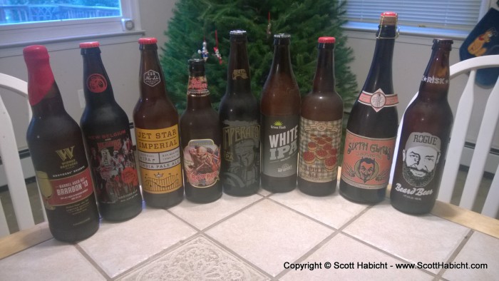 My brother and I exchanged beer as gifts.