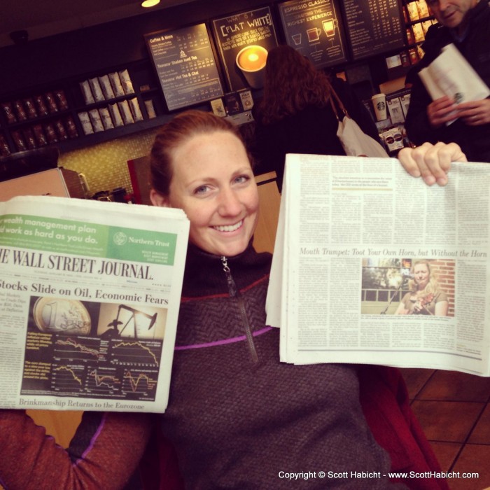 The Wall Street Journal, yeah, I had one of my pictures published in that newspaper on January 6, 2015.