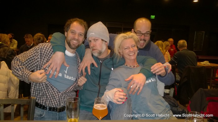 And being goofy with our beer friends.