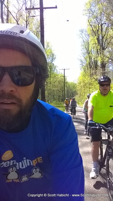 We had a good crew, and this day found us on the B&A trail.