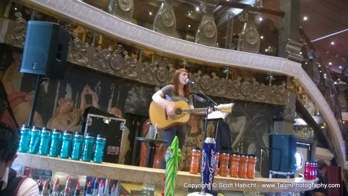 There was always live music somewhere on the ship.