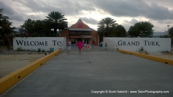 The next morning we pulled into our first port of call, Grand Turk.