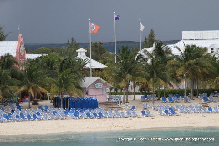 The flag in the middle is for Grand Turk.