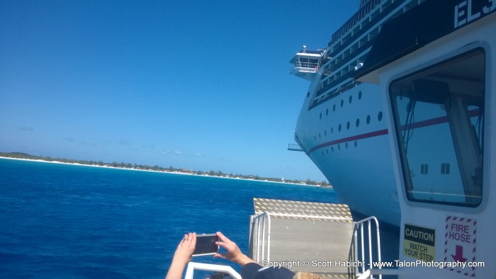 We said goodbye to Halfmoon Cay.