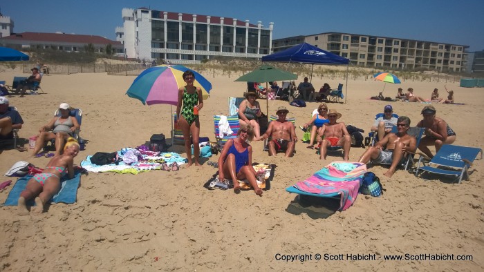 The next day we laid around on the beach.