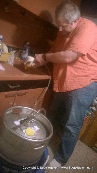 We decided to get a keg of beer to save on going out drinking.