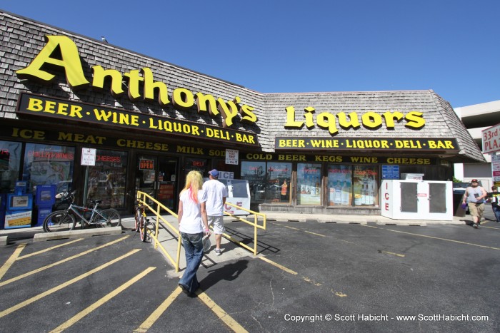 We swung into Anthony's...