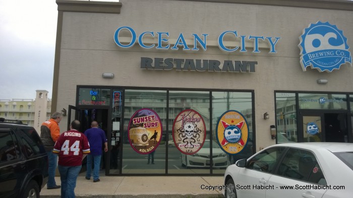 They had never been to Ocean City Brewing, so we stopped by.