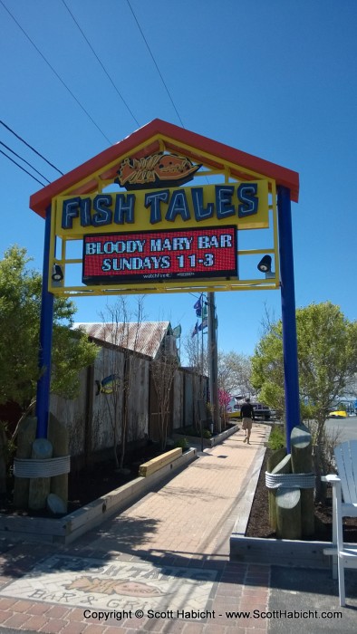 Lunch was at Fish Tales.