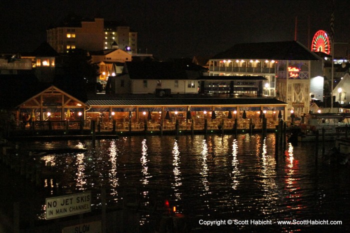 It was getting dark, and we decided to head to the boardwalk.