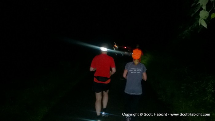 Running with the Full Moon Crazies Night Runners.