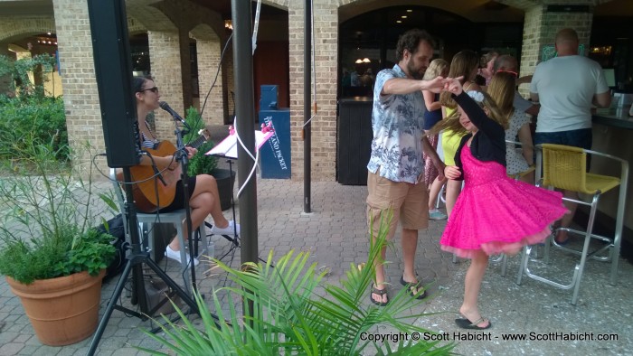 Amber and I found some live music to dance to.