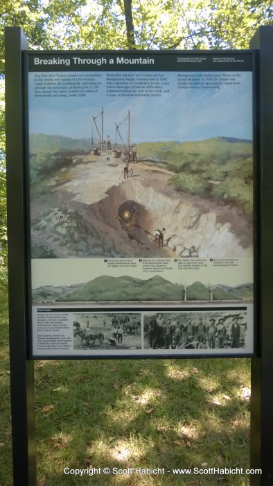 When building the tunnel, "Blasting the unstable shale with unpredictable blackpowder was dangerous business; injuries and deaths were commonplace."