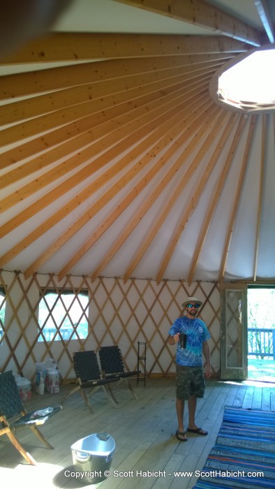 There was a yurt on site...