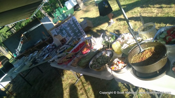 And when we got back, dinner was almost ready.