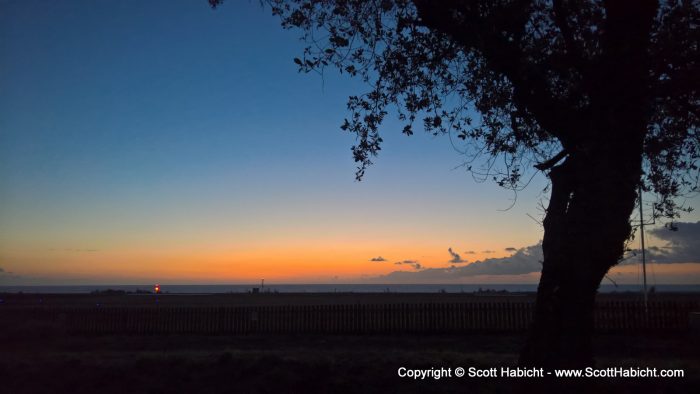 Sunrise the next morning, and we were trying to catch the green flash.