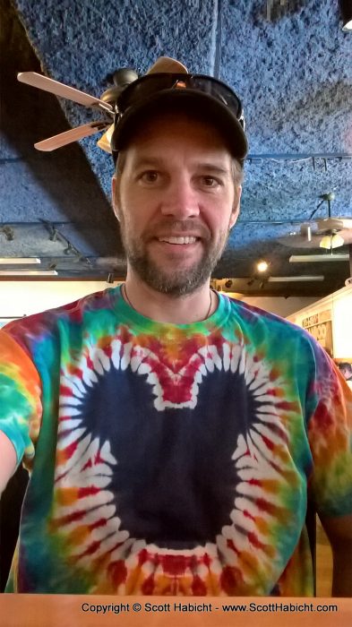 I love to wear tie-dyes on vacation.