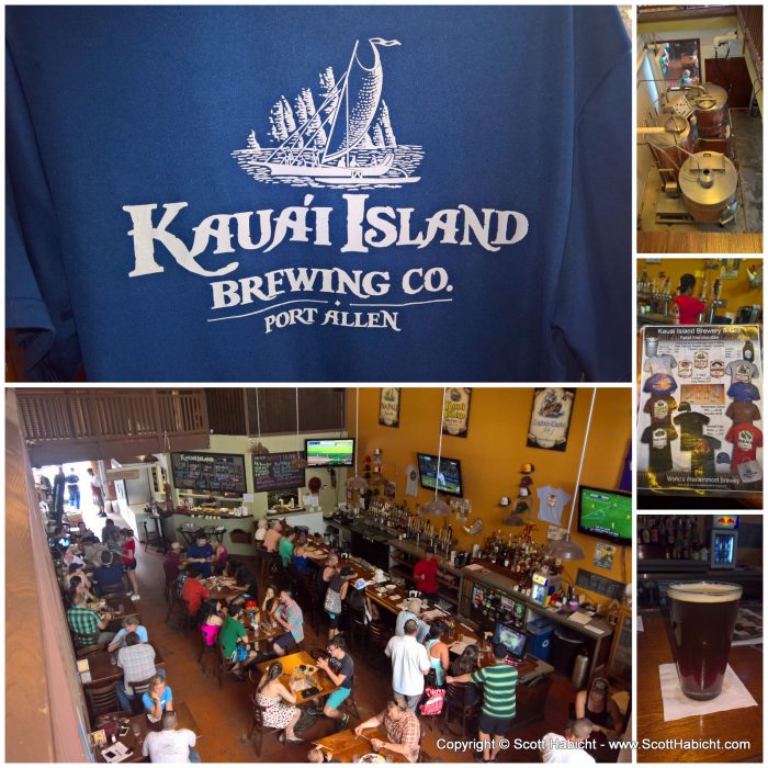 Kaua'i Island Brewing. As the world's western most brewery, their slogan is, "Your last beer until tomorrow".