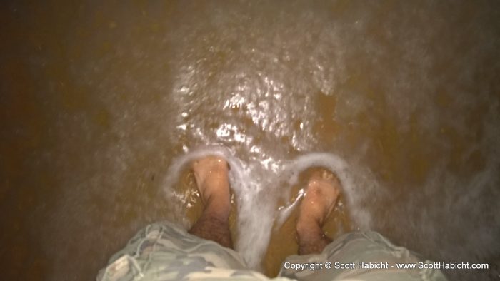 I took this picture of my feet in the Pacific Ocean becuase about 24 hours later I was standing in the Atlantic Ocean.