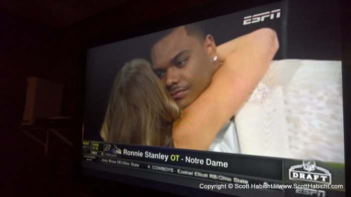 The Ravens' first pick, Ronnie Stanley, OT, Notre Dame.