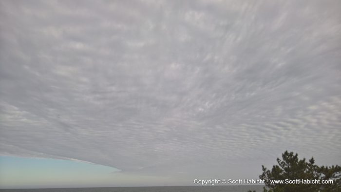 Very cool clouds from the balcony.