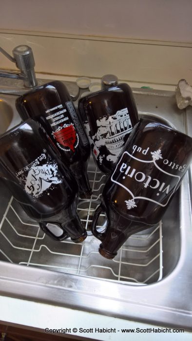 Growlers are like metal coat hangers, they mulitply when you're not looking.