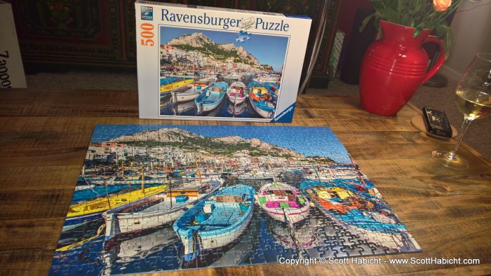 We do lots of puzzles together.