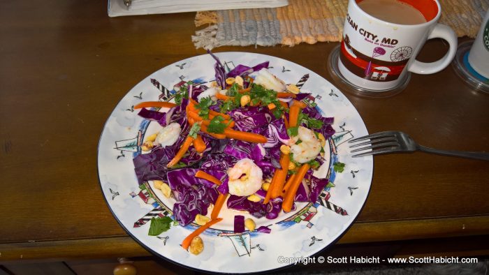 Molly made a very heathly lunch for us to eat.