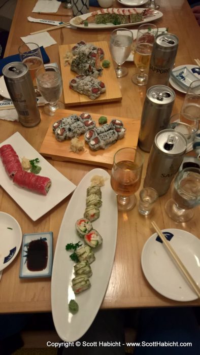 We all loved getting sushi together.