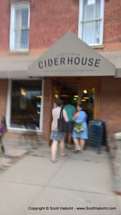 From there we went to the West End Ciderhouse.