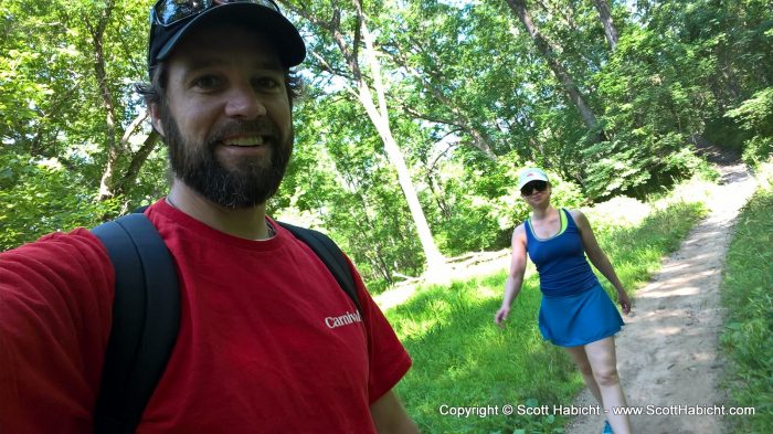 Molly and I took advantage of the great weather and went hiking.