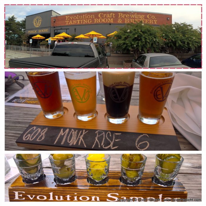 On our way home from the beach we stopped at Evolution brewing.