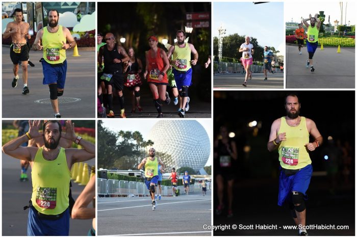 There were plenty of photographers during the race that started in darkness, and ended just after dawn.