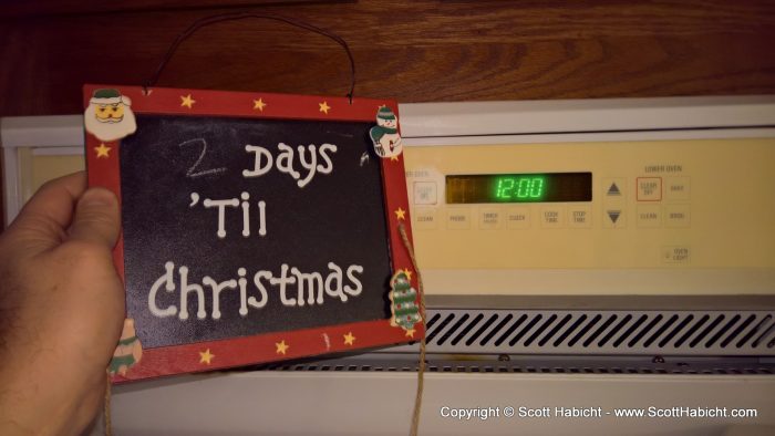 With only 2 days until Christmas...