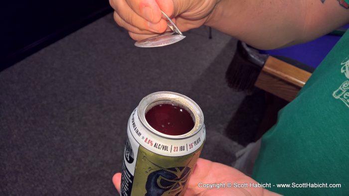 Interesting way to open a beer.