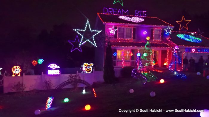 This house is over-the-top with their decorations.