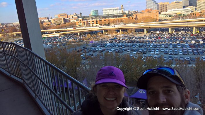 Trying to get Camden Yards in the background.