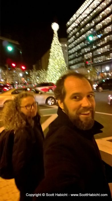 Christmas shopping in DC.