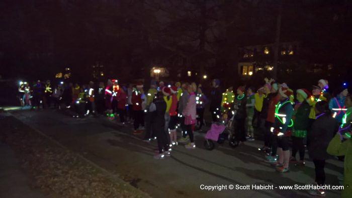 We run to several houses and sing Christmas carols.