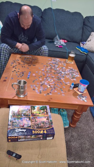 And then we started another puzzle.