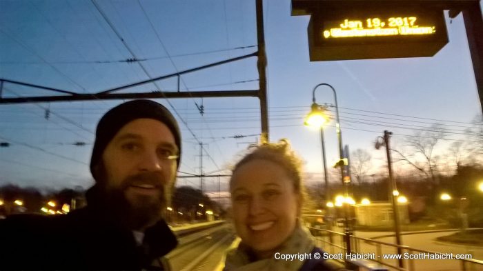 Molly and I hopped on a train one evening to head to DC.