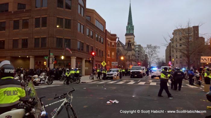 You couldn't walk anywhere around where Molly lives without seeing signs of the protests and riots.