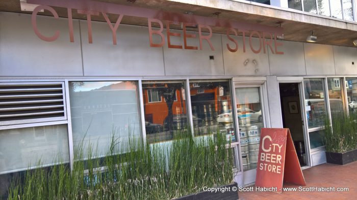 On the last night I went for a walk to a favorite place of mine, the City Beer Store.