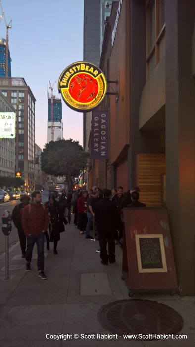 The group event that night was at ThirstyBear brewing.