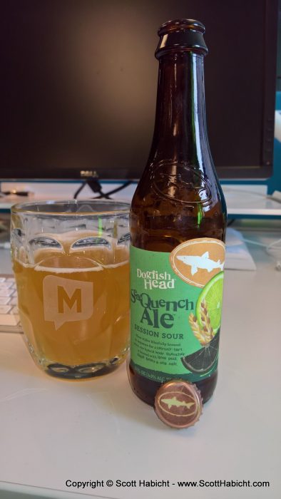 On my last day at work, a co-worker brought in a beer for me, so we had some at the end of the day.