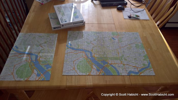 Puzzle's done. It's a map of DC, in case you were wondering.